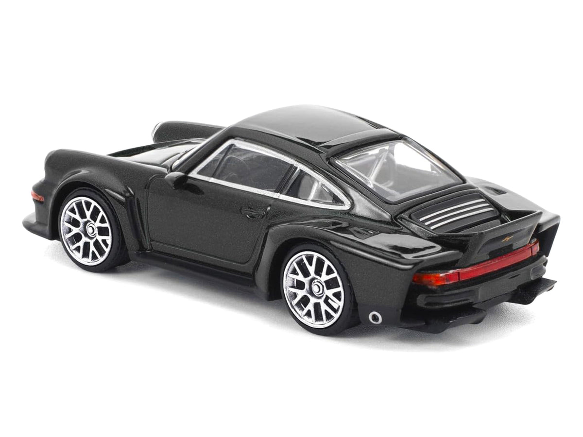Singer DLS Turbo Black Metallic 1/64 Diecast Model Car by Pop Race-Pop Race-ModelCars.com