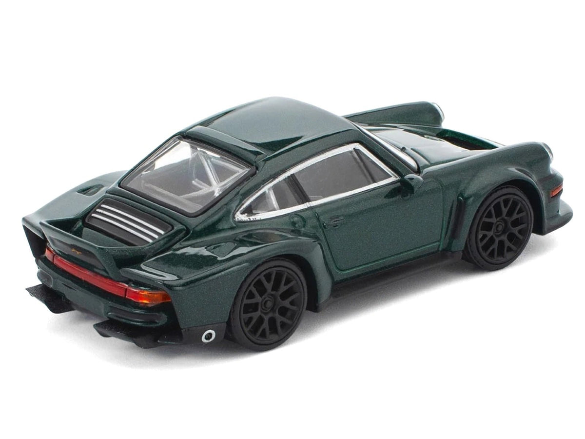 Singer DLS Turbo Green Metallic 1/64 Diecast Model Car by Pop Race-Pop Race-ModelCars.com