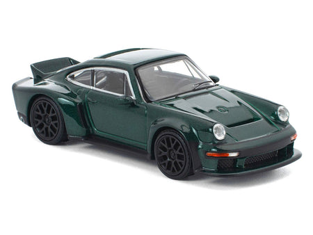 Singer DLS Turbo Green Metallic 1/64 Diecast Model Car by Pop Race-Pop Race-ModelCars.com