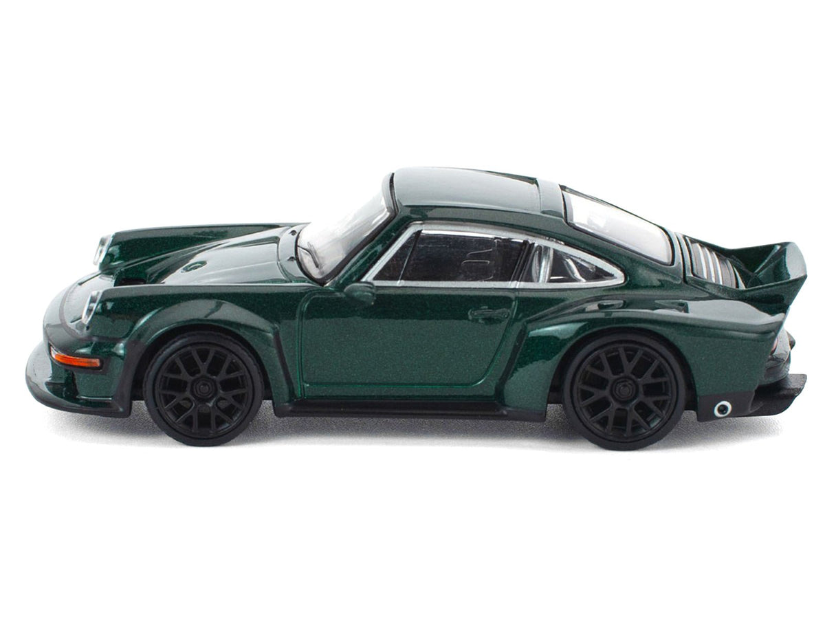 Singer DLS Turbo Green Metallic 1/64 Diecast Model Car by Pop Race-Pop Race-ModelCars.com