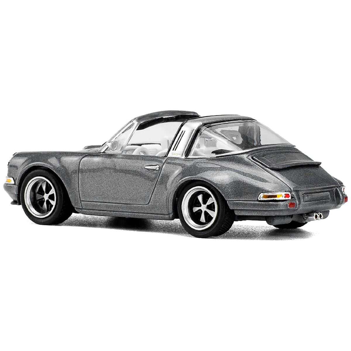 Singer Targa Gray Metallic 1/64 Diecast Model Car by Pop Race - Pop Race - ModelCars.com