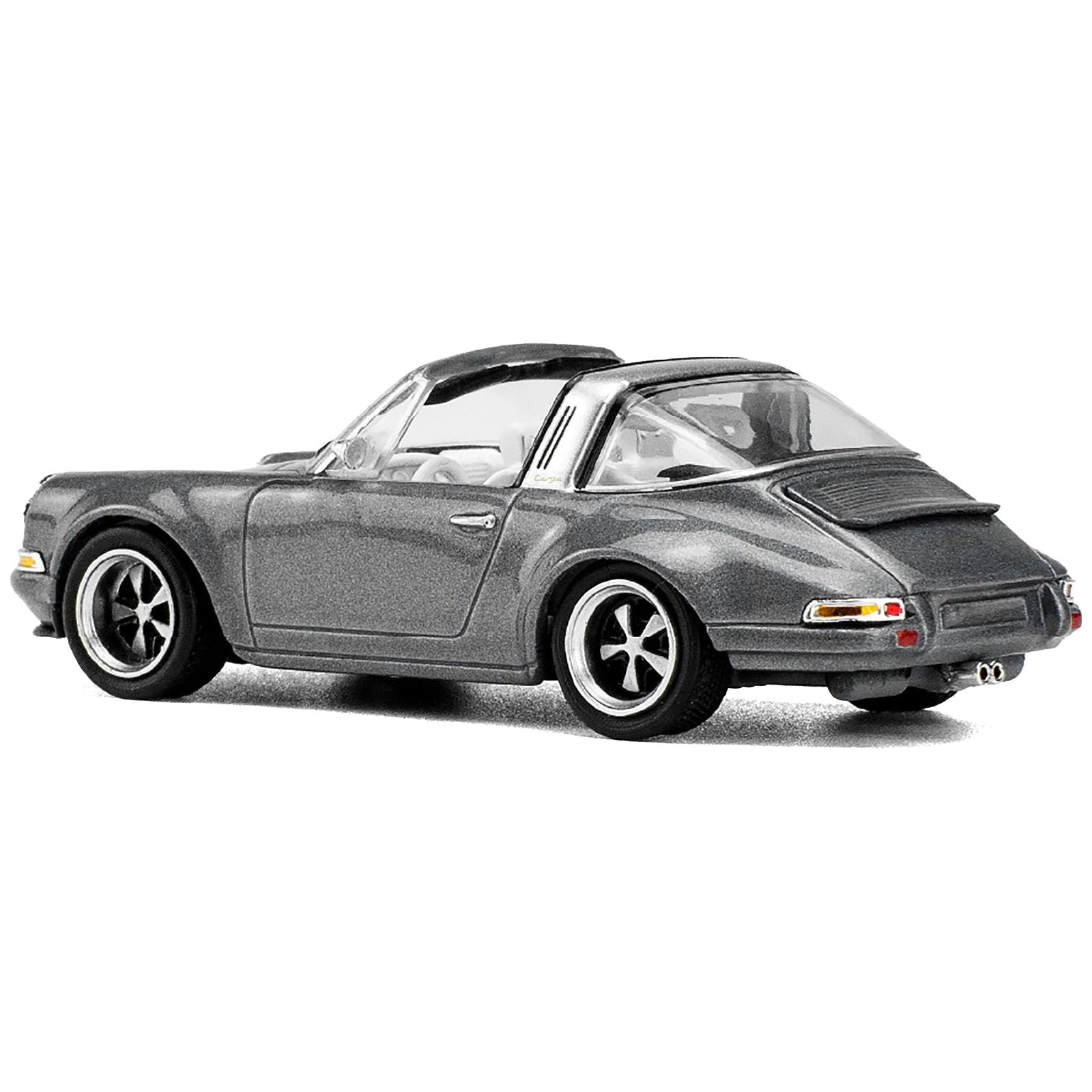 Singer Targa Gray Metallic 1/64 Diecast Model Car by Pop Race - Pop Race - ModelCars.com