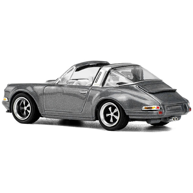 Singer Targa Gray Metallic 1/64 Diecast Model Car by Pop Race - Pop Race - ModelCars.com