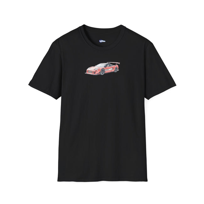 Sketch Art 2002 Honda NSX-R Red and Black T-Shirt, Unisex Tee, JDM Car Enthusiast-Modelcars.com-ModelCars.com