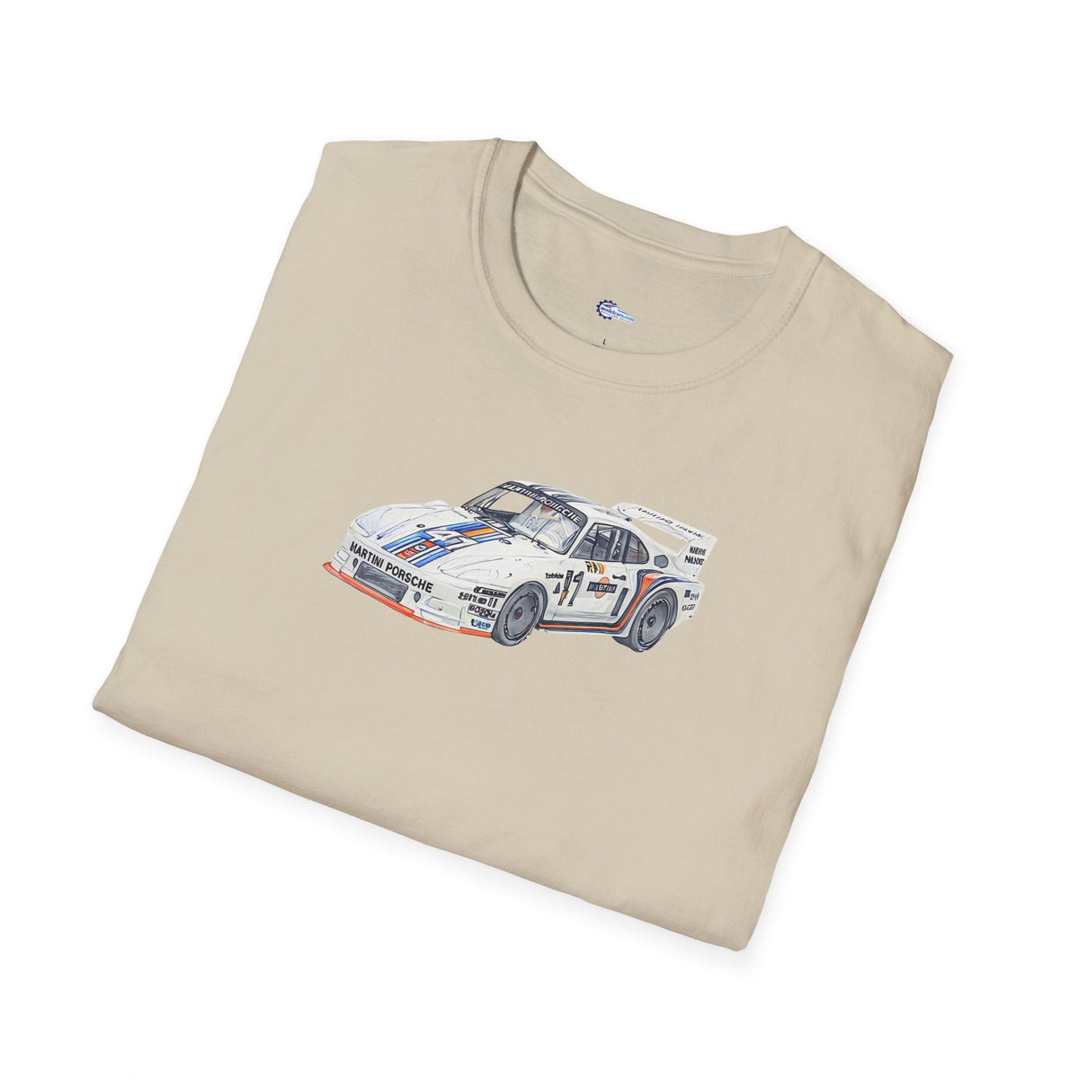 Sketch Art 24 Hours of Le Mans Porsche 935/77 #41 Martini Racing T-Shirt-Modelcars.com-ModelCars.com