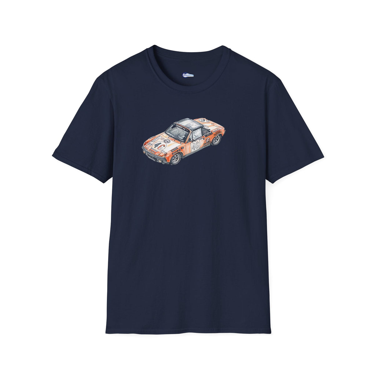 Sketch Art 24 Hours of Le Mans Vintage Porsche 914/6 #46 1971 -T-Shirt-Modelcars.com-ModelCars.com