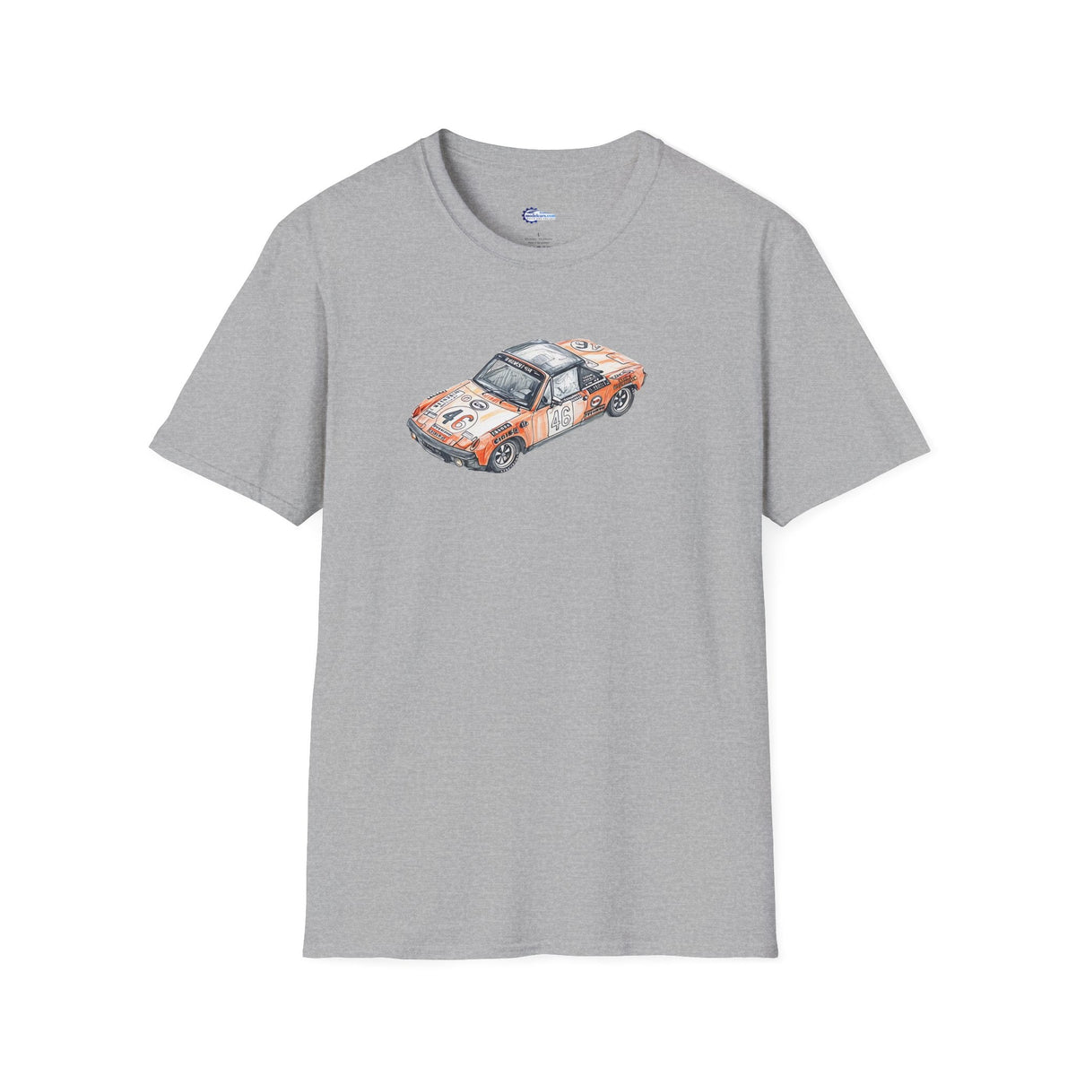 Sketch Art 24 Hours of Le Mans Vintage Porsche 914/6 #46 1971 -T-Shirt-Modelcars.com-ModelCars.com