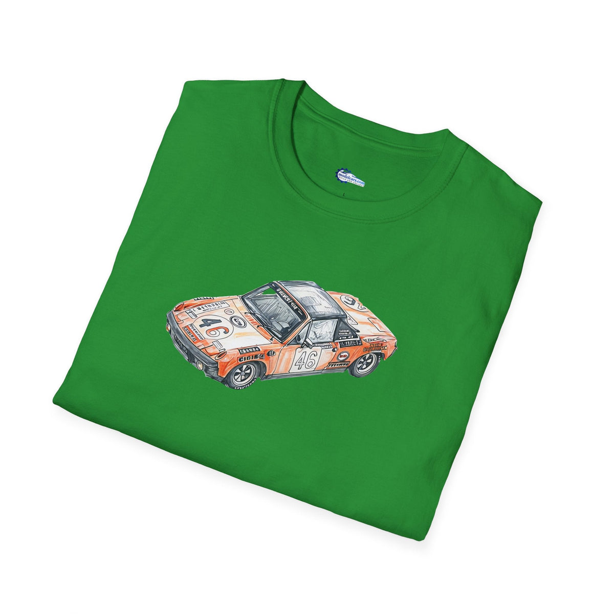 Sketch Art 24 Hours of Le Mans Vintage Porsche 914/6 #46 1971 -T-Shirt-Modelcars.com-ModelCars.com