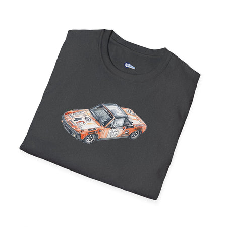 Sketch Art 24 Hours of Le Mans Vintage Porsche 914/6 #46 1971 -T-Shirt-Modelcars.com-ModelCars.com