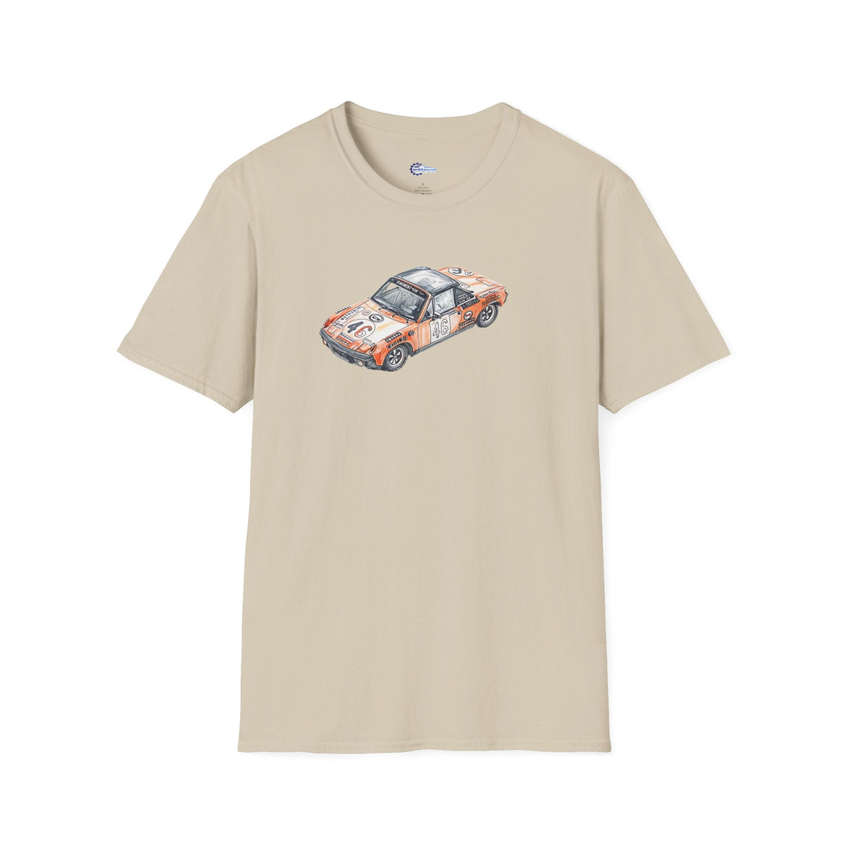 Sketch Art 24 Hours of Le Mans Vintage Porsche 914/6 #46 1971 -T-Shirt-Modelcars.com-ModelCars.com