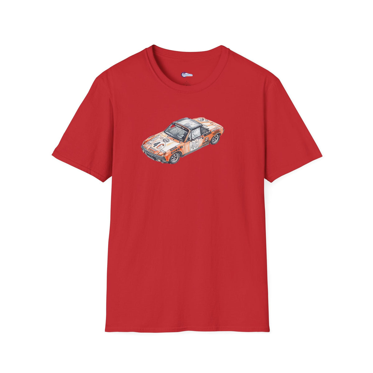 Sketch Art 24 Hours of Le Mans Vintage Porsche 914/6 #46 1971 -T-Shirt-Modelcars.com-ModelCars.com