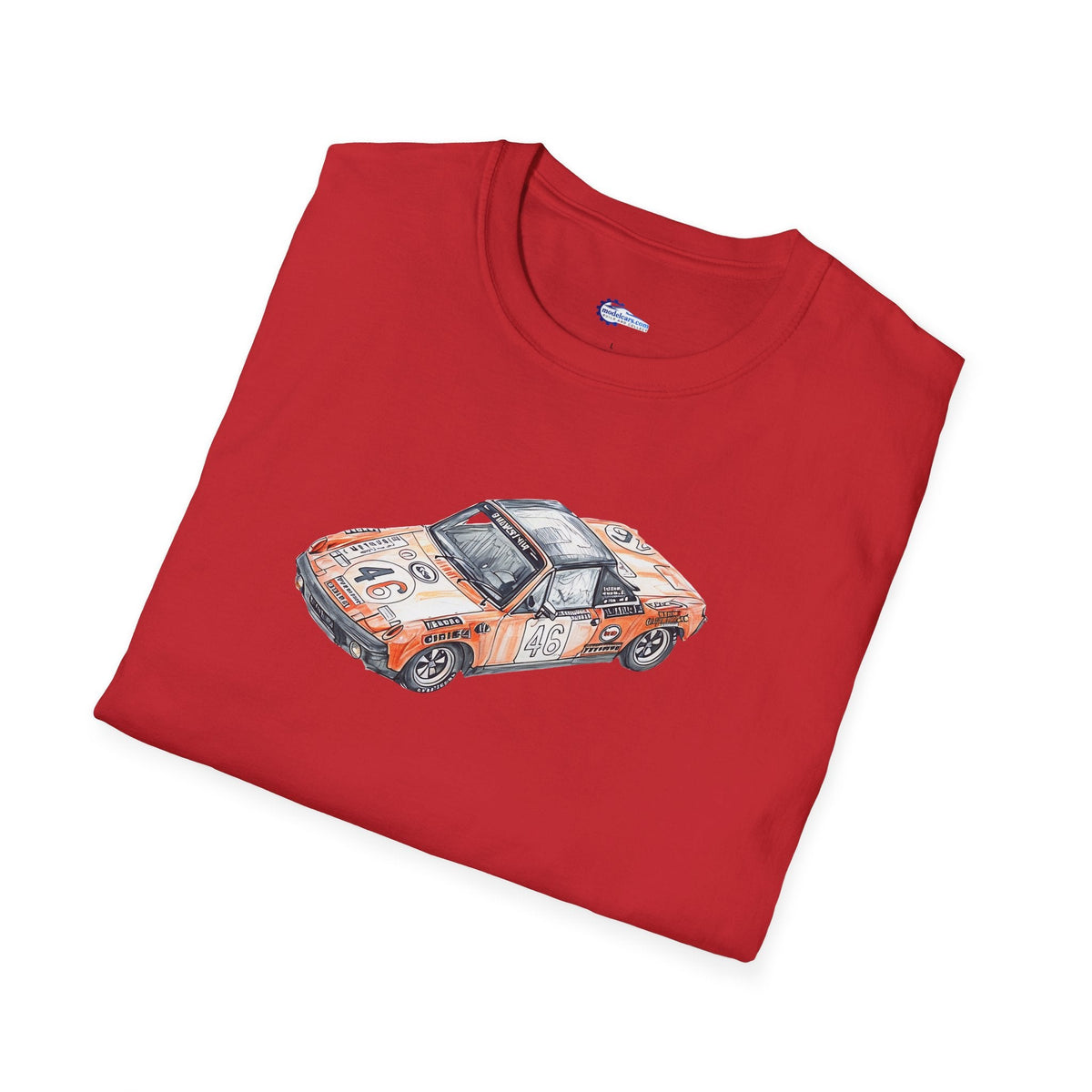 Sketch Art 24 Hours of Le Mans Vintage Porsche 914/6 #46 1971 -T-Shirt-Modelcars.com-ModelCars.com