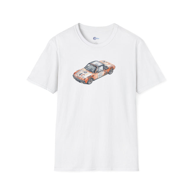 Sketch Art 24 Hours of Le Mans Vintage Porsche 914/6 #46 1971 -T-Shirt-Modelcars.com-ModelCars.com