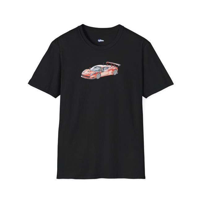 Sketch-Art Ferrari 458 Supercar T-Shirt, Graphic Tee, Car Lover Gift,-Modelcars.com-ModelCars.com