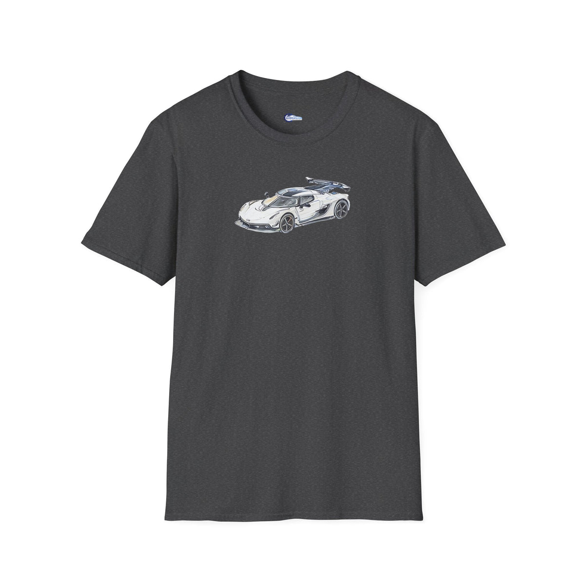 Sketch Art Koenigsegg Jesko T-Shirt, Supercar Tee, Classic with model designation-Modelcars.com-ModelCars.com