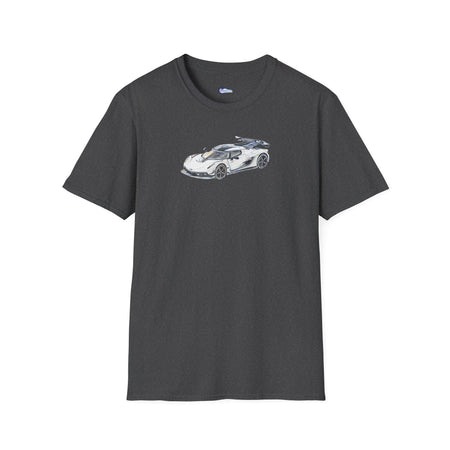 Sketch Art Koenigsegg Jesko T-Shirt, Supercar Tee, Classic with model designation-Modelcars.com-ModelCars.com