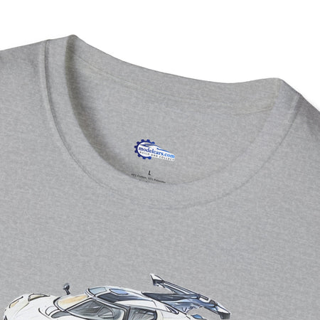 Sketch Art Koenigsegg Jesko T-Shirt, Supercar Tee, Classic with model designation-Modelcars.com-ModelCars.com