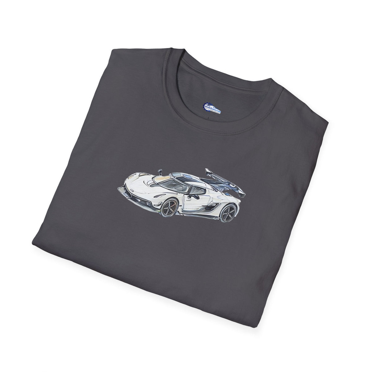 Sketch Art Koenigsegg Jesko T-Shirt, Supercar Tee, Classic with model designation-Modelcars.com-ModelCars.com