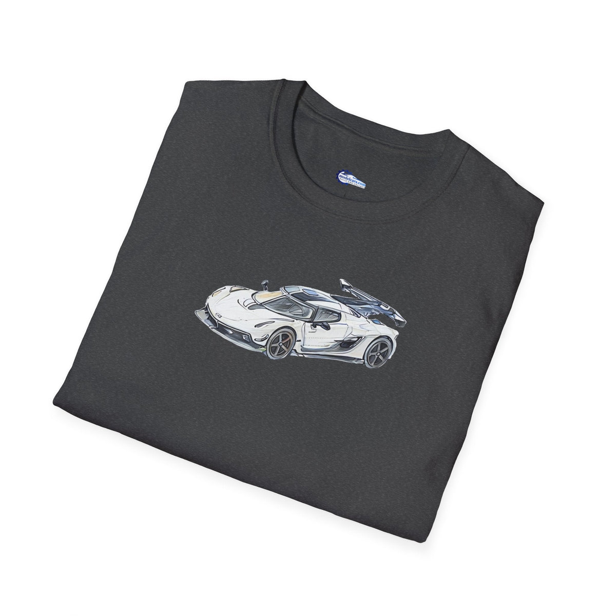 Sketch Art Koenigsegg Jesko T-Shirt, Supercar Tee, Classic with model designation-Modelcars.com-ModelCars.com