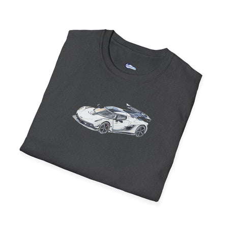 Sketch Art Koenigsegg Jesko T-Shirt, Supercar Tee, Classic with model designation-Modelcars.com-ModelCars.com