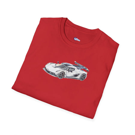 Sketch Art Koenigsegg Jesko T-Shirt, Supercar Tee, Classic with model designation-Modelcars.com-ModelCars.com