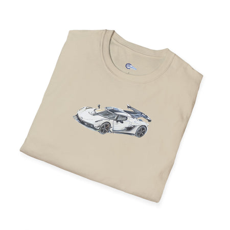 Sketch Art Koenigsegg Jesko T-Shirt, Supercar Tee, Classic with model designation-Modelcars.com-ModelCars.com