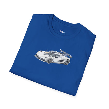 Sketch Art Koenigsegg Jesko T-Shirt, Supercar Tee, Classic with model designation-Modelcars.com-ModelCars.com
