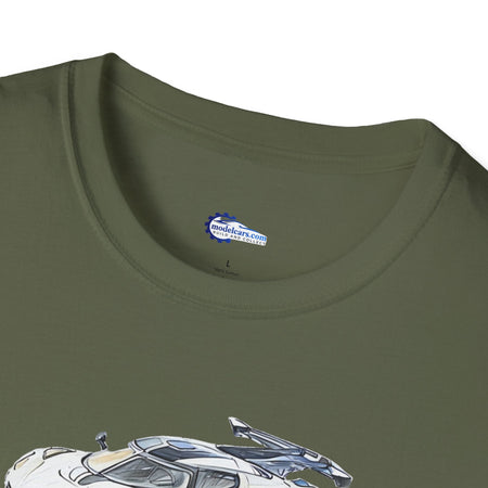 Sketch Art Koenigsegg Jesko T-Shirt, Supercar Tee, Classic with model designation-Modelcars.com-ModelCars.com