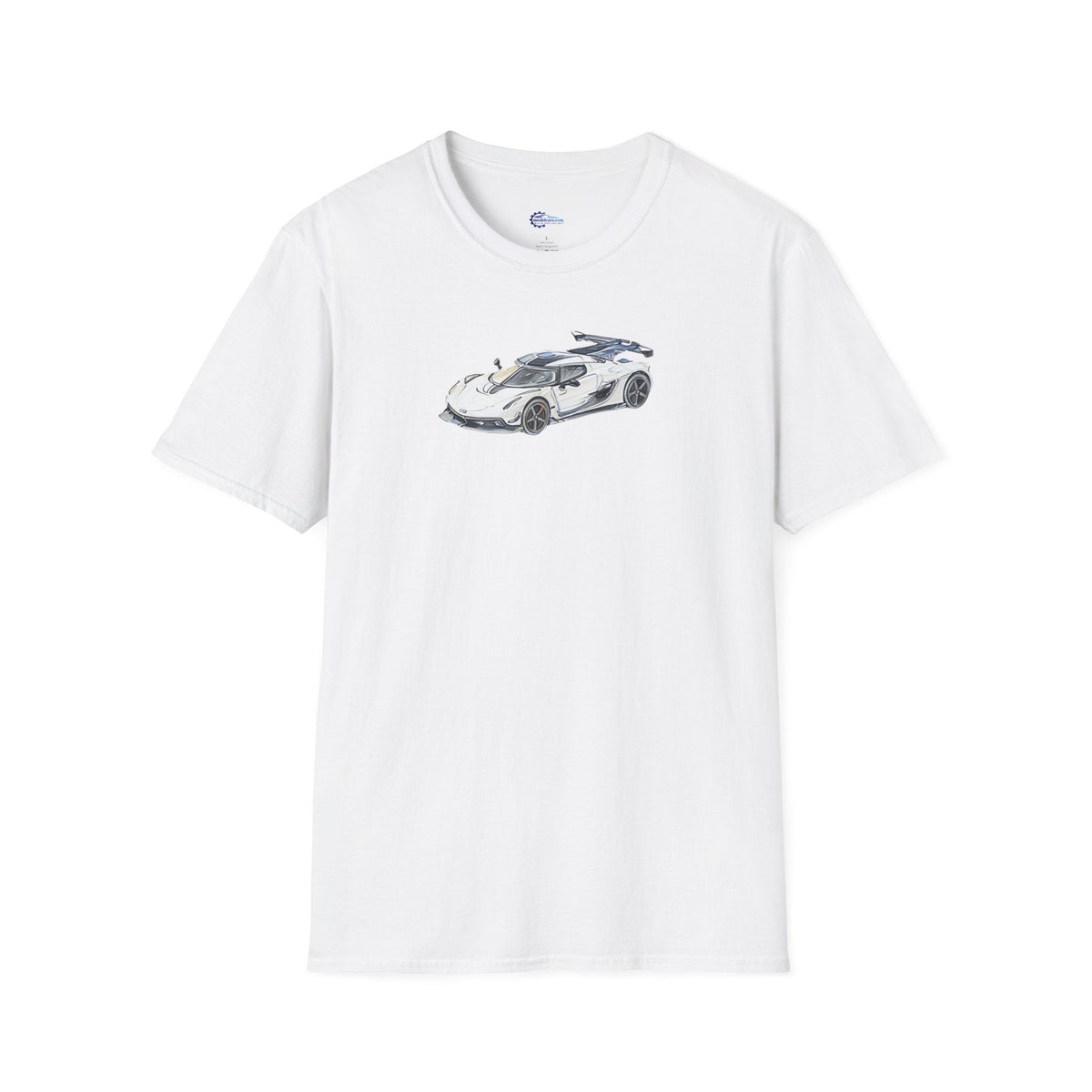 Sketch Art Koenigsegg Jesko T-Shirt, Supercar Tee, Classic with model designation-Modelcars.com-ModelCars.com