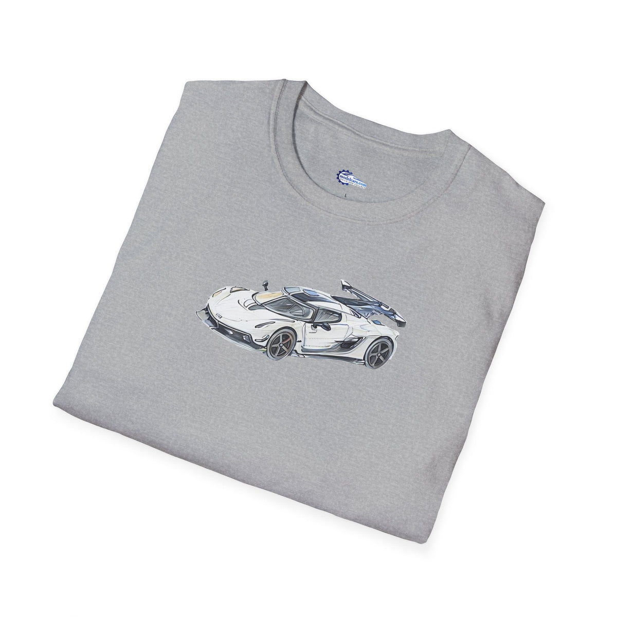 Sketch Art Koenigsegg Jesko T-Shirt, Supercar Tee, Classic with model designation-Modelcars.com-ModelCars.com