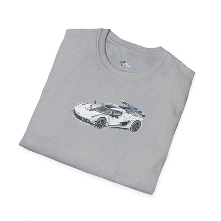 Sketch Art Koenigsegg Jesko T-Shirt, Supercar Tee, Classic with model designation-Modelcars.com-ModelCars.com