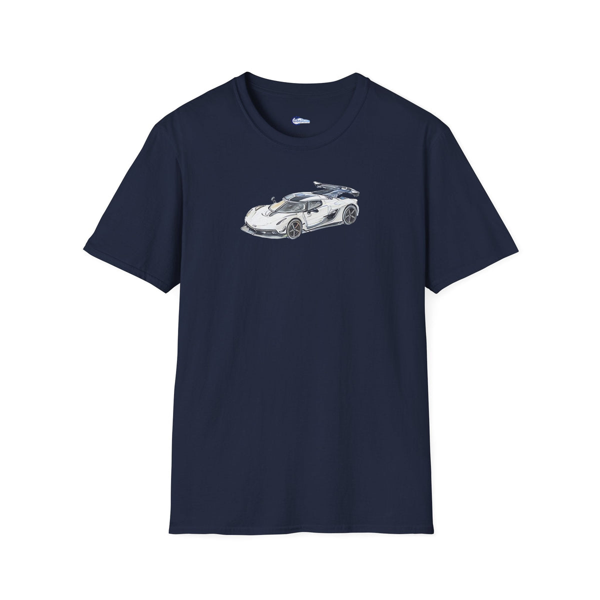 Sketch Art Koenigsegg Jesko T-Shirt, Supercar Tee, Classic with model designation-Modelcars.com-ModelCars.com