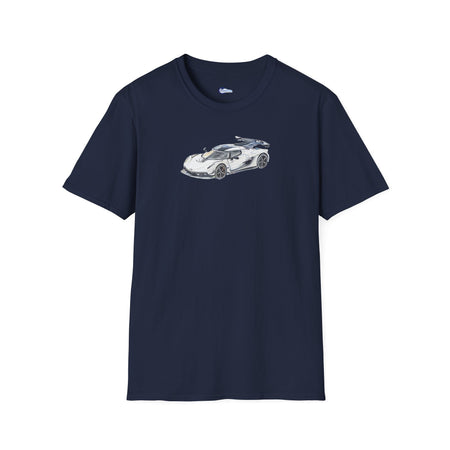 Sketch Art Koenigsegg Jesko T-Shirt, Supercar Tee, Classic with model designation-Modelcars.com-ModelCars.com