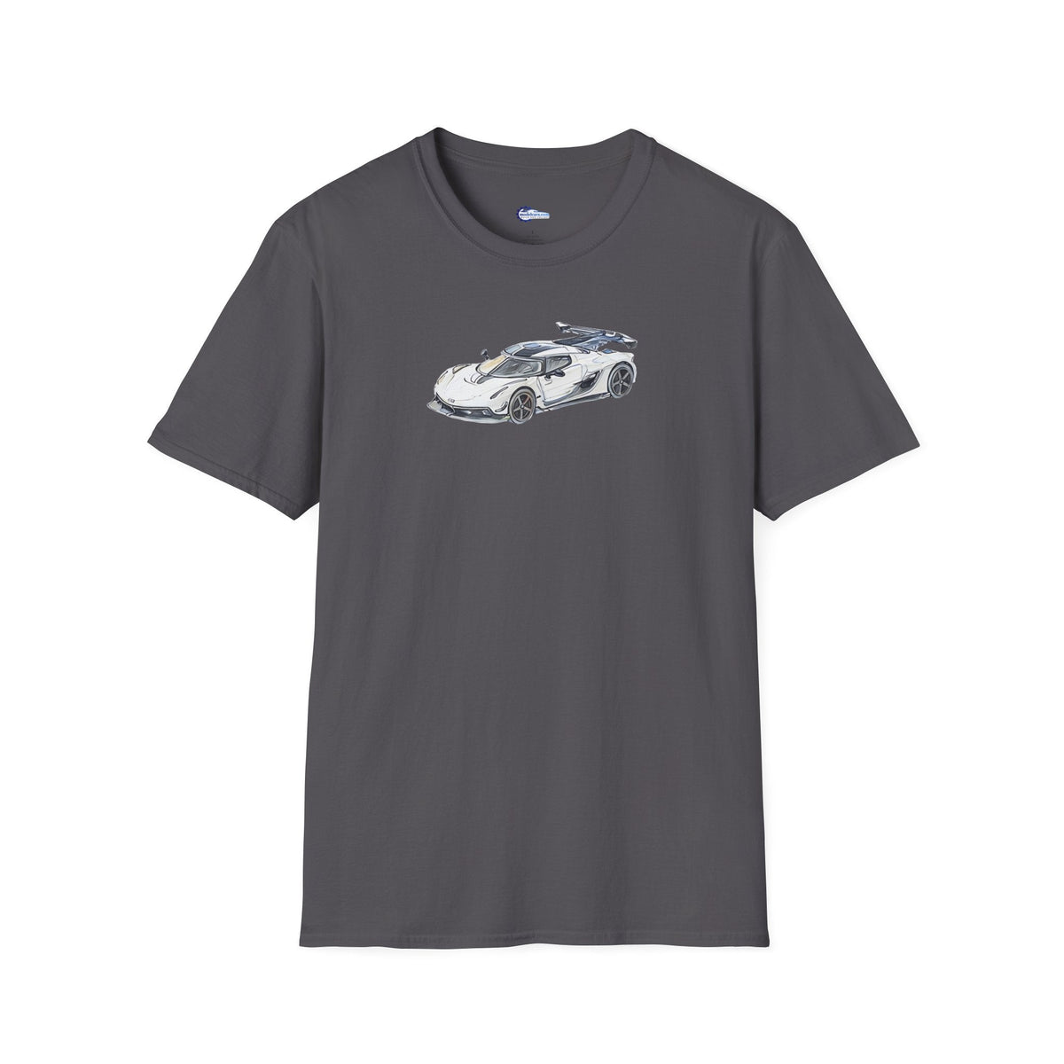 Sketch Art Koenigsegg Jesko T-Shirt, Supercar Tee, Classic with model designation-Modelcars.com-ModelCars.com