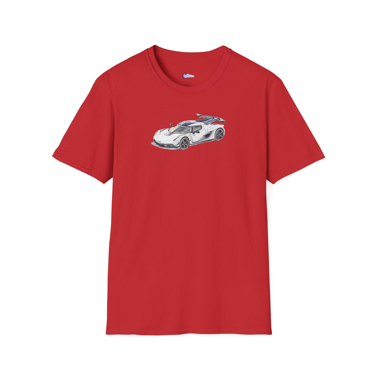 Sketch Art Koenigsegg Jesko T-Shirt, Supercar Tee, Classic with model designation-Modelcars.com-ModelCars.com