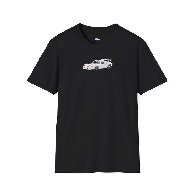 Sketch Art Lotus Europa Supercar T-Shirt, Circuit Wolfe Tee, Vintage Race Car Shirt,-Modelcars.com-ModelCars.com