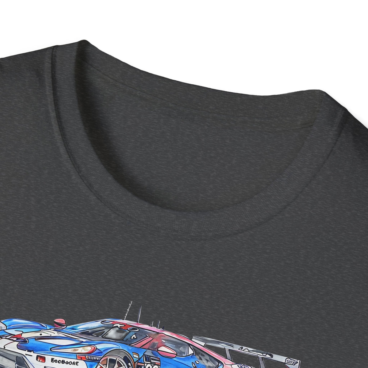 Sketch art T-Shirt - 24H of Le Mans (2019) Ford GT #68 Sebastien Bourdais - Joey Hand - Dirk Muller - Unisex-Modelcars.com-ModelCars.com