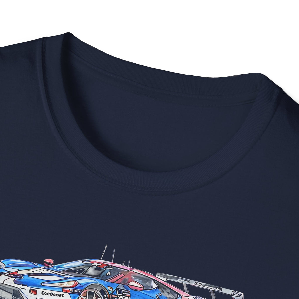 Sketch art T-Shirt - 24H of Le Mans (2019) Ford GT #68 Sebastien Bourdais - Joey Hand - Dirk Muller - Unisex-Modelcars.com-ModelCars.com