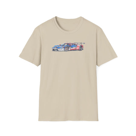 Sketch art T-Shirt - 24H of Le Mans (2019) Ford GT #68 Sebastien Bourdais - Joey Hand - Dirk Muller - Unisex-Modelcars.com-ModelCars.com