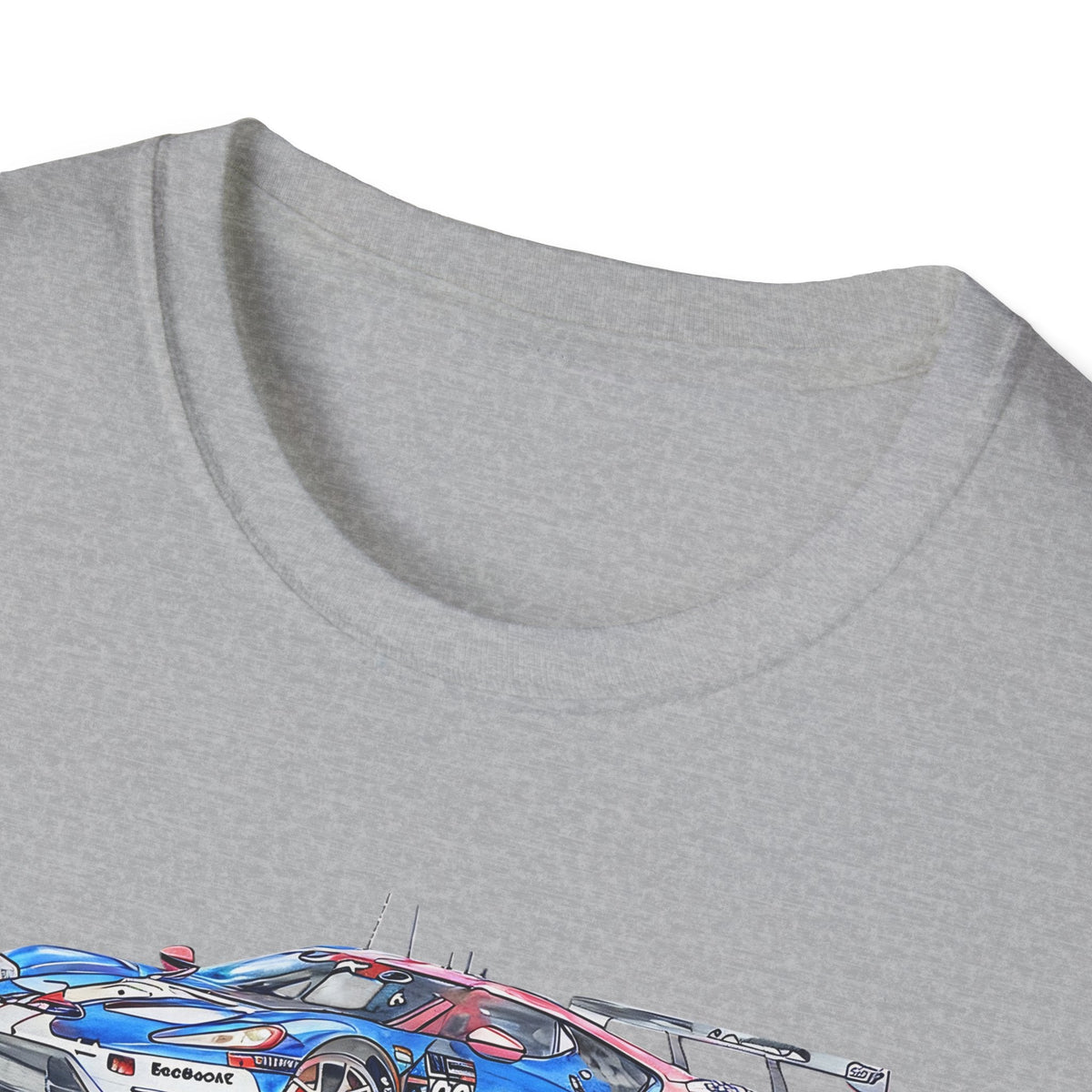 Sketch art T-Shirt - 24H of Le Mans (2019) Ford GT #68 Sebastien Bourdais - Joey Hand - Dirk Muller - Unisex-Modelcars.com-ModelCars.com