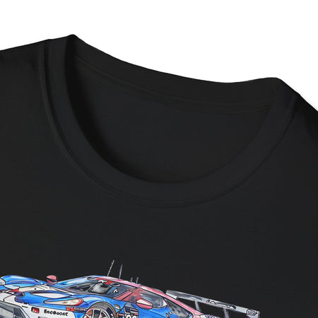 Sketch art T-Shirt - 24H of Le Mans (2019) Ford GT #68 Sebastien Bourdais - Joey Hand - Dirk Muller - Unisex-Modelcars.com-ModelCars.com