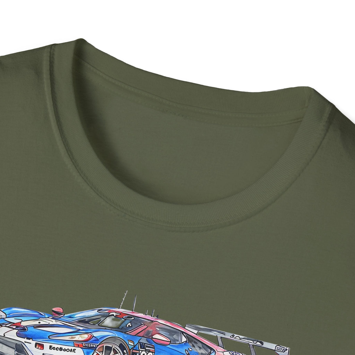 Sketch art T-Shirt - 24H of Le Mans (2019) Ford GT #68 Sebastien Bourdais - Joey Hand - Dirk Muller - Unisex-Modelcars.com-ModelCars.com