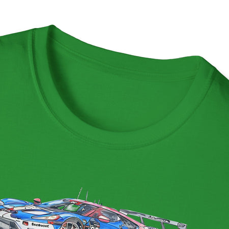 Sketch art T-Shirt - 24H of Le Mans (2019) Ford GT #68 Sebastien Bourdais - Joey Hand - Dirk Muller - Unisex-Modelcars.com-ModelCars.com