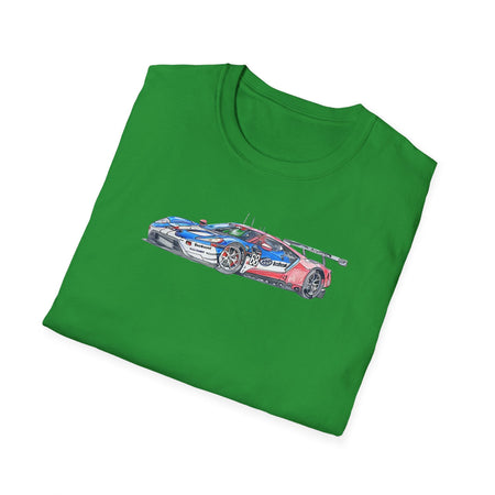 Sketch art T-Shirt - 24H of Le Mans (2019) Ford GT #68 Sebastien Bourdais - Joey Hand - Dirk Muller - Unisex-Modelcars.com-ModelCars.com