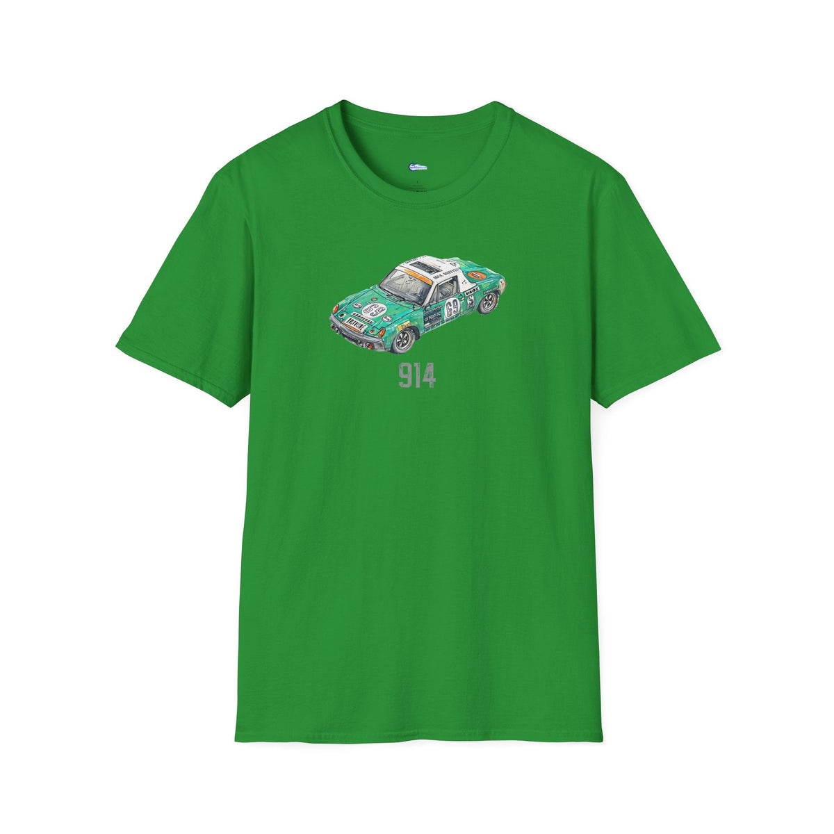 Sketch Art Vintage Porsche 914/Softstyle T-Shirt - 24 Hours of Le Mans Design with model designation-Modelcars.com-ModelCars.com