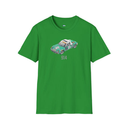 Sketch Art Vintage Porsche 914/Softstyle T-Shirt - 24 Hours of Le Mans Design with model designation-Modelcars.com-ModelCars.com