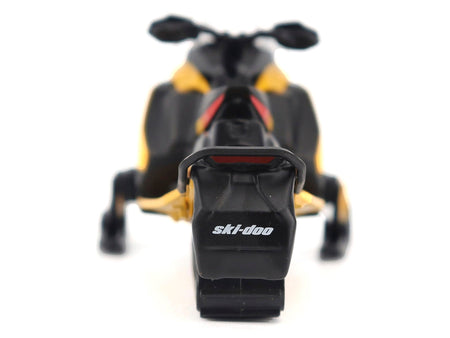 Ski-Doo MXZ Blizzard (Trail Segment) Neo Yellow and Ski-Doo MXZ 120cc (Kid's Model) Neo Yellow Set of 2 Snowmobiles 1/32 Diecast Models by BRP Models-BRP Models-ModelCars.com
