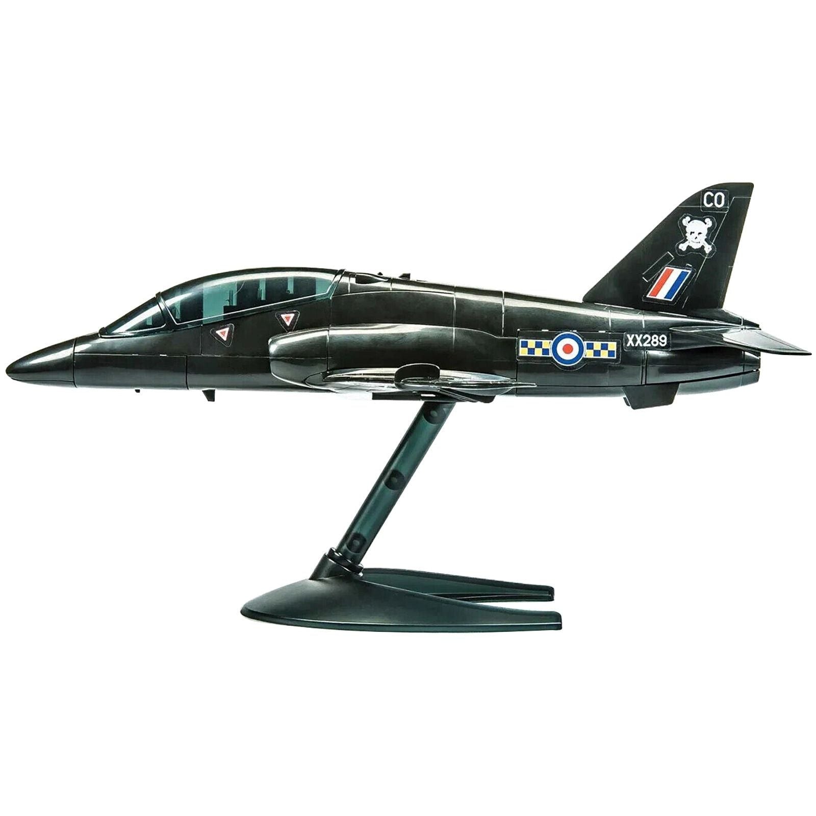 Skill 1 Model Kit BAE Hawk Painted Plastic Model Airplane Kit by Airfix Quickbuild - Airfix Quickbuild - ModelCars.com