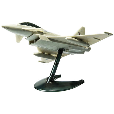Skill 1 Model Kit Eurofighter Typhoon Snap Together Painted Plastic Model Airplane Kit by Airfix Quickbuild - Airfix Quickbuild - ModelCars.com