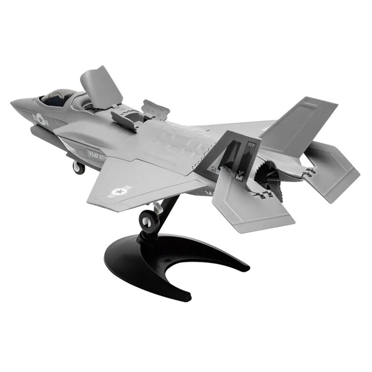 Skill 1 Model Kit F-35 Lightning II Snap Together Painted Plastic Model Airplane Kit by Airfix Quickbuild-Airfix-ModelCars.com